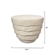 J&D Designs Co Concentric Fiberglass Side Table Cream