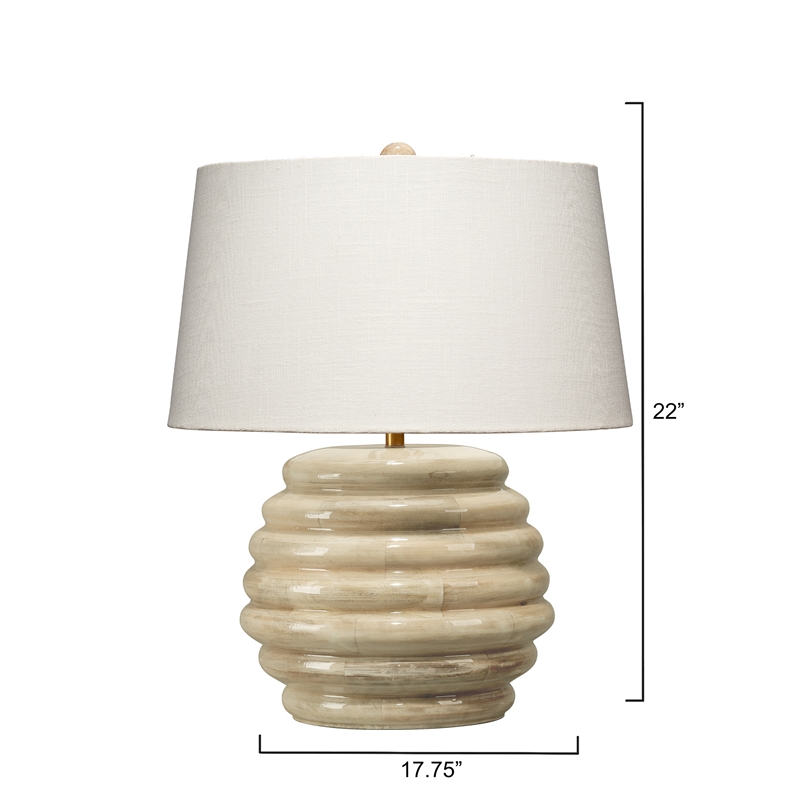 J&D Designs Co Soroban Mango Wood Table Lamp