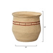 J&D Designs Co Silkworm Seagrass Basket Natural Jute