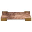 J&D Designs Co Palm Marquetry Decorative Tray Brown Engineered  Wood