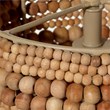 J&D Designs Co Strand Wood Beaded Pendant Natural