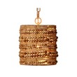 J&D Designs Co Strand Wood Beaded Pendant Natural