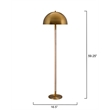 J&D Designs Co Merlin Metal and Wood Floor Lamp Antique Brass