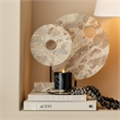 J&D Designs Co Soleil Marble Decorative Stand Cream