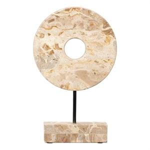 J&D Designs Co Soleil Marble Decorative Stand Cream
