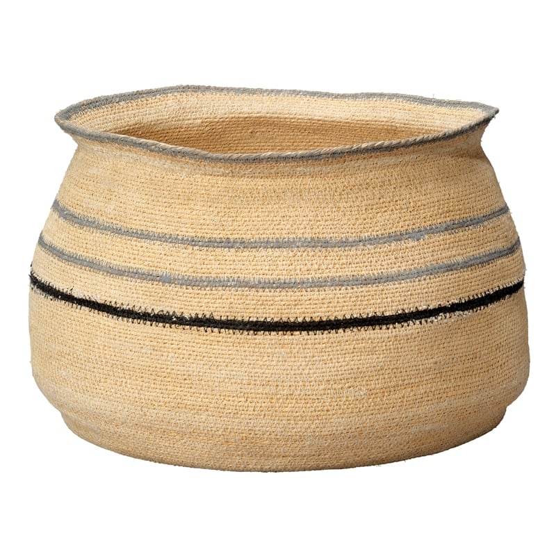 J&D Designs Co Caterpillar Seagrass Basket Natural Jute