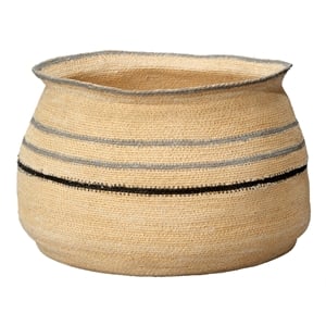 J&D Designs Co Caterpillar Seagrass Basket Natural Jute