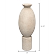 J&D Designs Co Elavated Ceramic Decorative Vase Off White