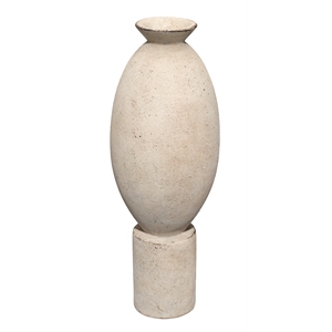 J&D Designs Co Elavated Ceramic Decorative Vase Off White