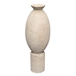 J&D Designs Co Elavated Ceramic Decorative Vase Off White