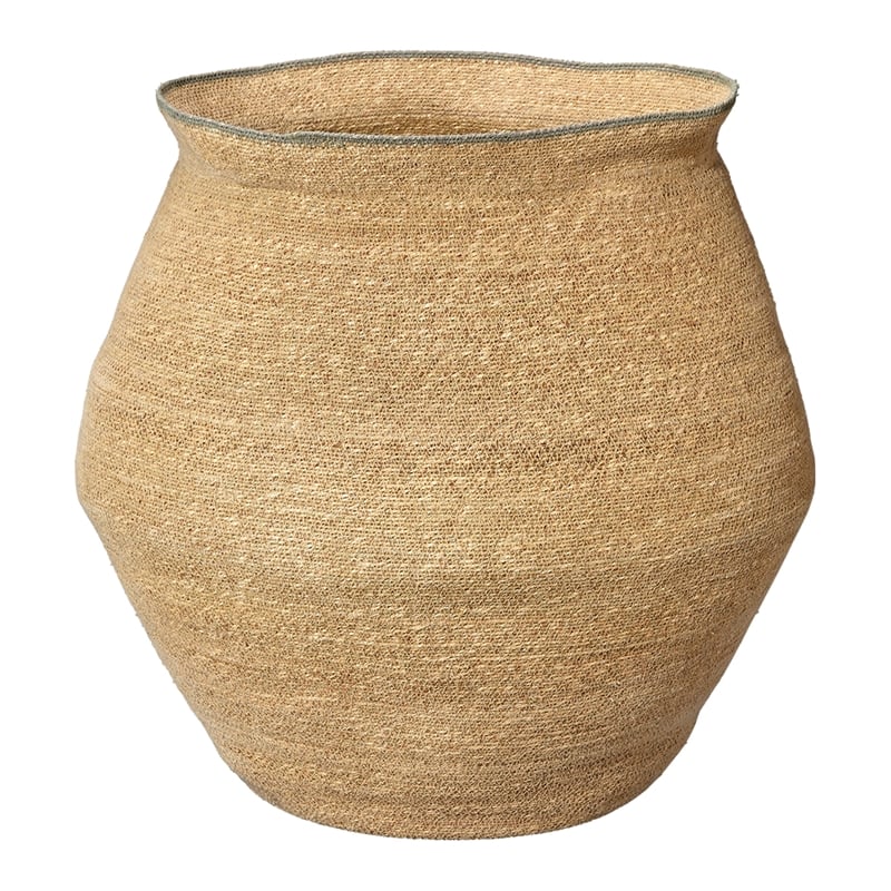 J&D Designs Co Cobra Seagrass Basket Set Natural Jute