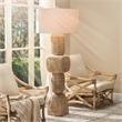 J&D Designs Co Totem Wood Floor Lamp