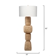 J&D Designs Co Totem Wood Floor Lamp