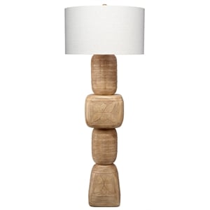 J&D Designs Co Totem Wood Floor Lamp