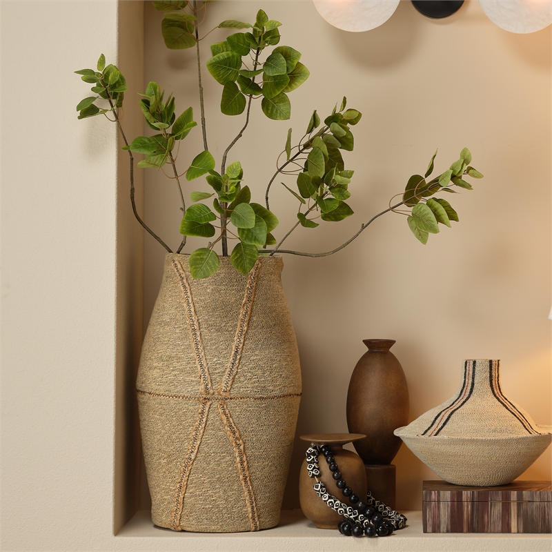J&D Designs Co Dragonfly Seagrass Basket Natural Jute