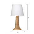 J&D Design Walden Cane Table Lamp Natural Iron