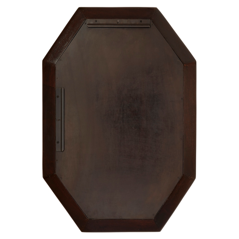 J&D Designs Co Colony Camel Bone Mirror Off White Wood