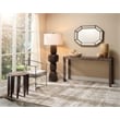 J&D Designs Co Colony Camel Bone Mirror Off White Wood