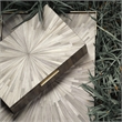 J&D Designs Co Palm Marquetry Decorative Box Gray Engineered  Wood