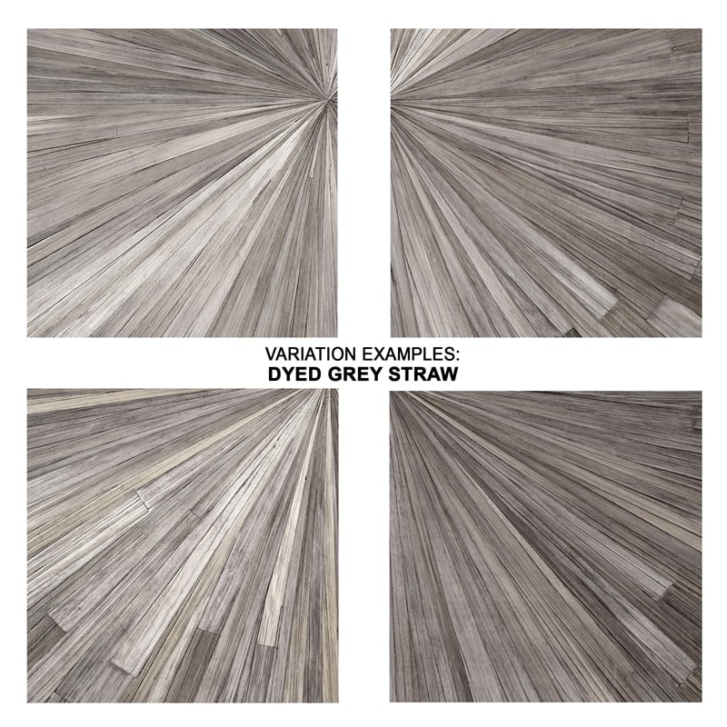 J&D Designs Co Palm Marquetry Decorative Box Gray Engineered  Wood