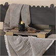 J&D Designs Co Palm Marquetry Decorative Tray Gray Engineered Wood