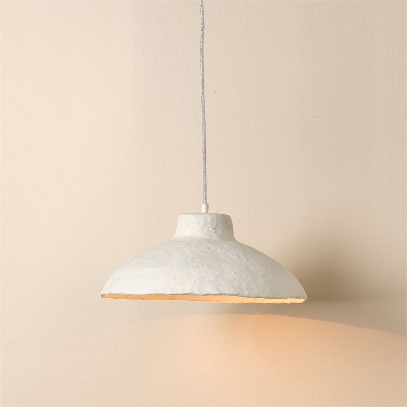 J&D Design Parchment Pendant Off White Paper