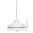J&D Design Parchment Pendant Off White Paper