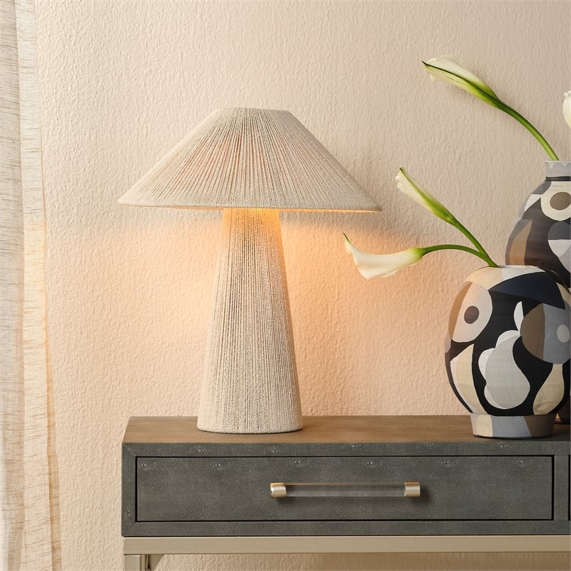J&D Design Tension Jute Table Lamp