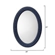 J&D Designs Club Cotton Rope Braided Oval Wall Mirror
