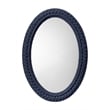 J&D Designs Club Cotton Rope Braided Oval Wall Mirror