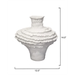 J&D Designs Co Ruffle Ceramic Decorative Vase