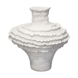 J&D Designs Co Ruffle Ceramic Decorative Vase