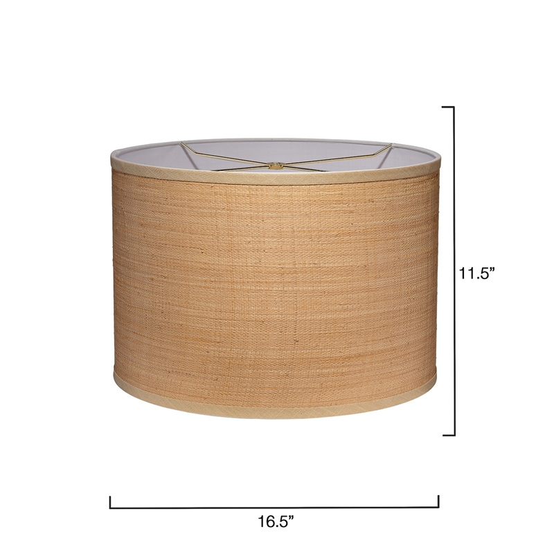 J&D Designs Co Drum Raffia Shade Classic