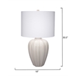 J&D Designs Co Seraphina Ceramic Table Lamp with Linen Shade