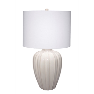 J&D Designs Co Seraphina Ceramic Table Lamp with Linen Shade