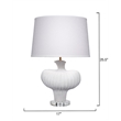 J&D Designs Co Colette Ceramic Table Lamp with Polyester Shade