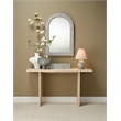 J&D Designs Co Capsule Travertine Table Lamp with Linen Shade