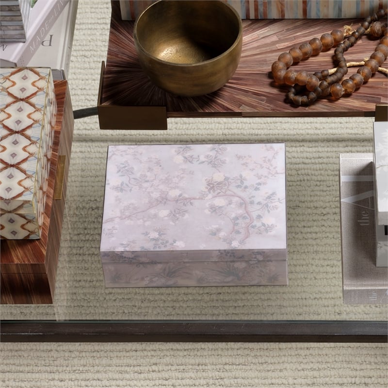 J&D Designs Co Garland Decorative Box Lavender