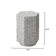 J&D Designs Co Brando Mother of Pearl Hexagon Side Table