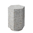J&D Designs Co Brando Mother of Pearl Hexagon Side Table