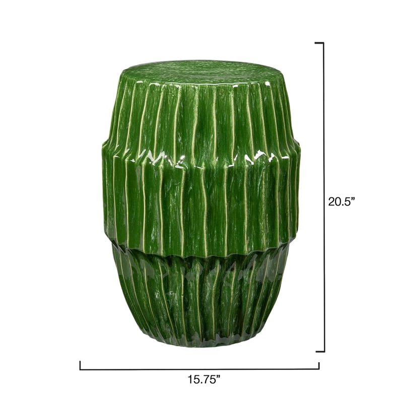 J&D Designs Co Algae Ceramic Side Table Green