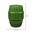 J&D Designs Co Algae Ceramic Side Table Green
