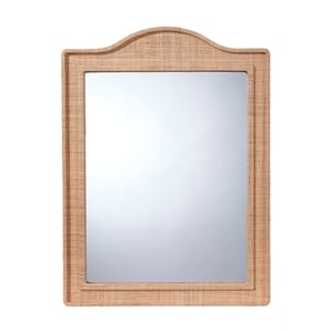 J&D Designs Hilltop Raffia Arch Wall Mirror Natural