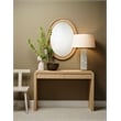 J&D Designs Valley Raffia Oval Wall Mirror Natural