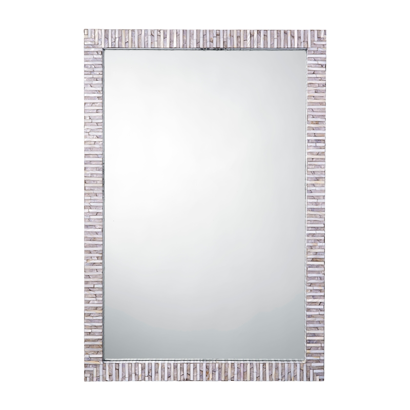 J&D Designs Marmont Mother of Pearl Rectangle Mirror