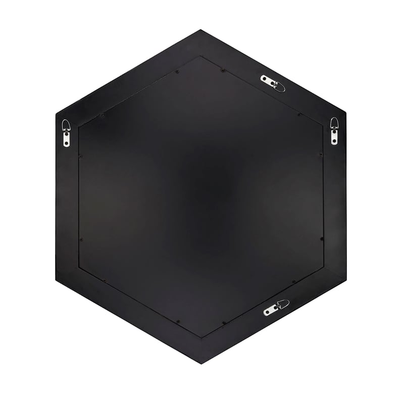 J&D Designs Academy Mother of Pearl Hexagon Wall Mirror