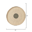 J&D Designs Sundial Seagrass Round Wall Art Teal