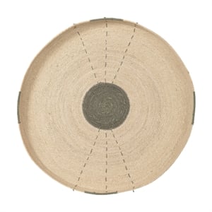 J&D Designs Sundial Seagrass Round Wall Art Teal