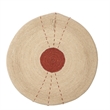 J&D Designs Sundial Seagrass Round Wall Art Rust