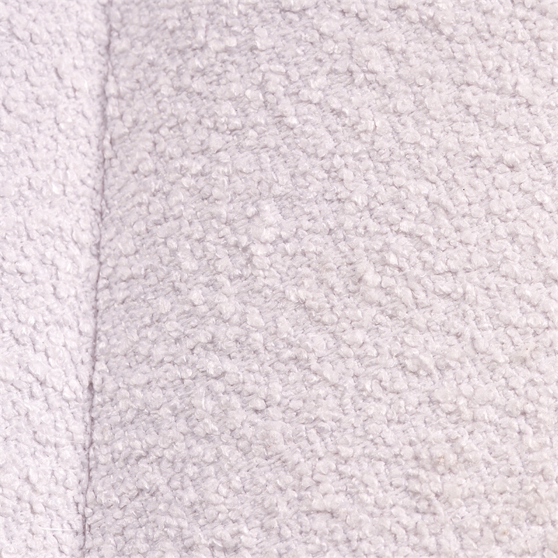J&D Designs Co Scalloped 1-Light Pendant Boucle Linen Fabric White